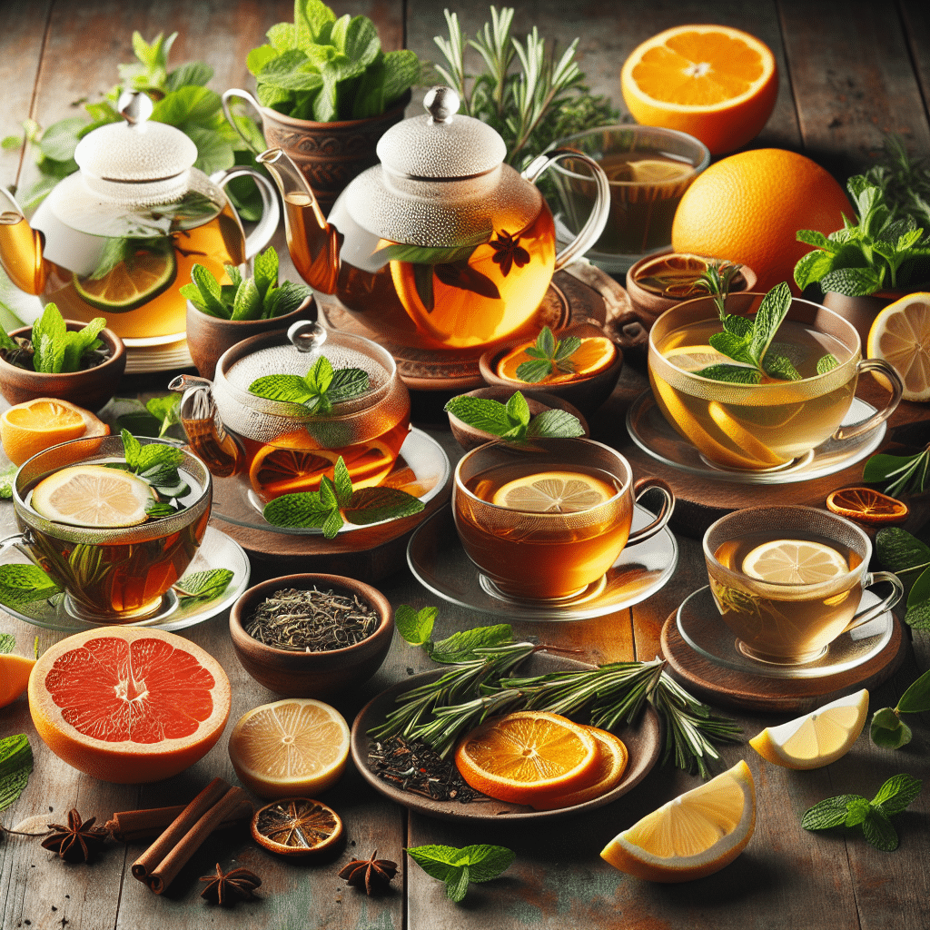 creative herbal tea recipes with citrus flavors