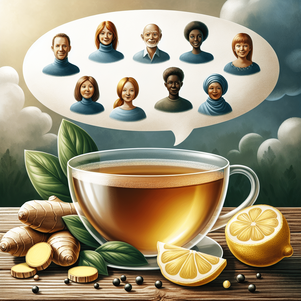 feedback on lemon ginger herbal tea from real customers